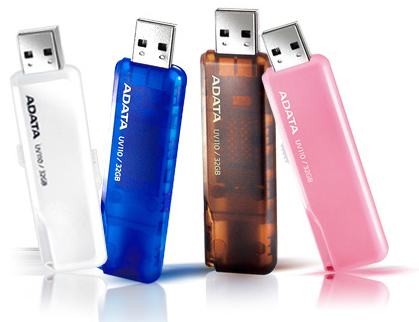 разноцветные флешки ADATA DashDrive UV110