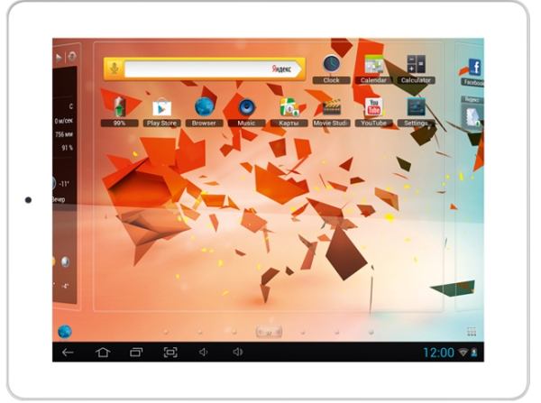 фото планшет teXet TM-9750HD